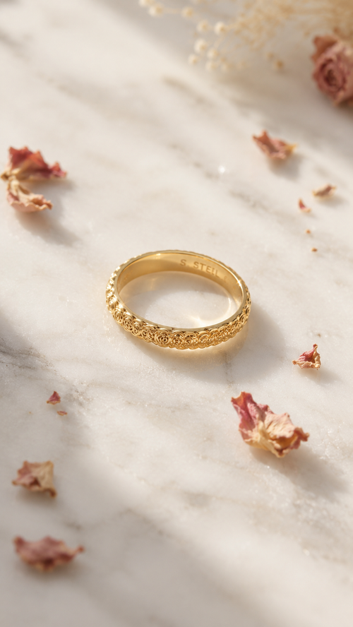 Bague Fleur Dorée