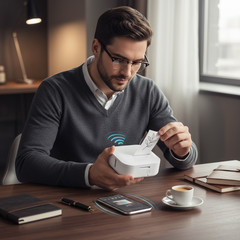 Mini imprimante à stickers